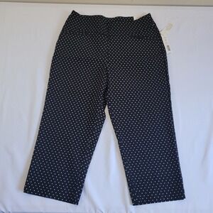 The Park‎ Ave Fit Polka Dot Comfort Waistband Slimming Pants Size 10 NWT